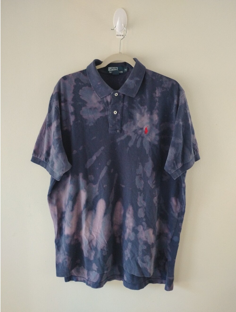 Vintage Polo by Ralph Lauren Custom Acid Wash Tie-Dye Polo Shirt